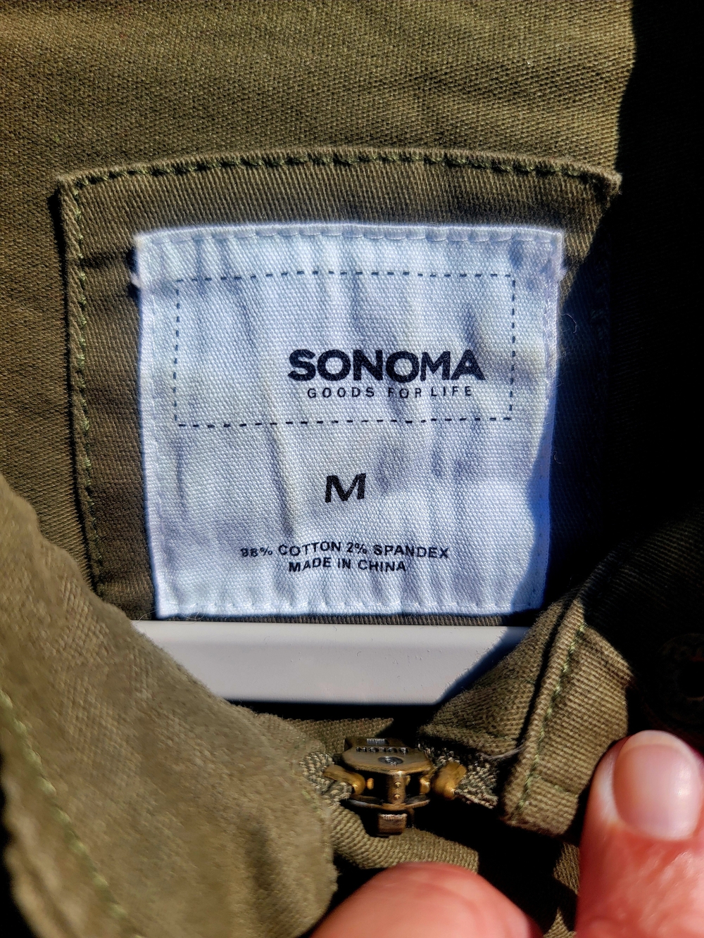 Women’s Military-Inspired Double-Breasted Utility Jacket — Olive - Picture 10 of 12